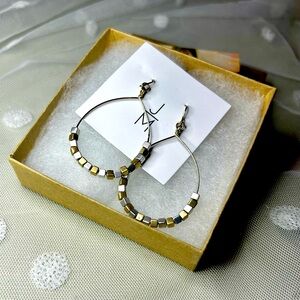 New Jill Michael Lanna Beaded Teardrop Earrings